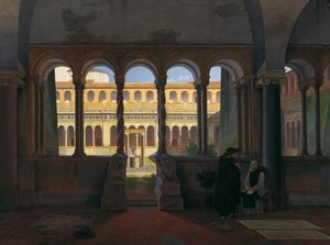 The Cloister of San Giovanni in Laterano in Rome
