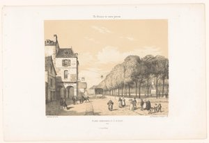 View of the Place Du Guesclin in Dinan