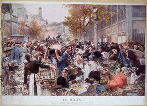 Les Halles by Leon Augustin Lhermitte