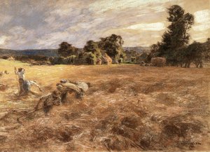Storm during a harvest, 1906