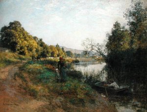 The Banks of the Marne, Return of the Fisherman, c.1907
