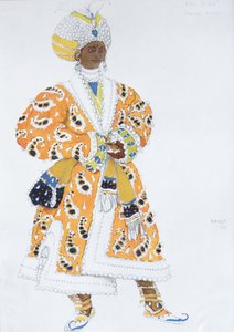 Costume design for Vaslav Nijinsky in the Ballet Blue God