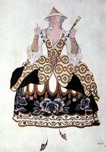 Costume design for a Chinese Lady, from Sleeping Beauty