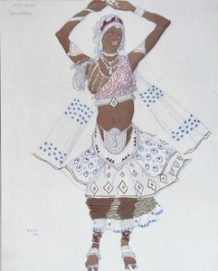 Costume Design for the Ballet Blue God by R. Hahn