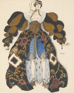 Costume design for the Ballet La Légende de Joseph by R. Strauss