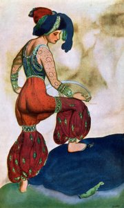 Costume Design for the Red Sultan, from Sheherazad