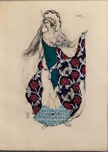 Costume design for the ballet Artémis troublée by Paul Paray