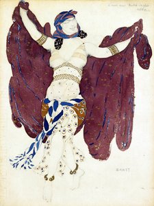 Costume Design for the Ballet Cleopatra by A. Arensky