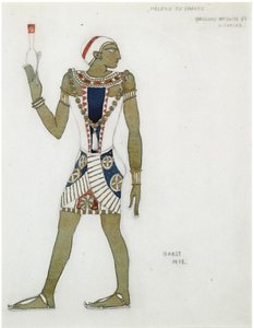 Costume Design for the Ballet Hélène de Sparte by E. Verhaeren and D. de Séverac, 1912 by Leon Bakst