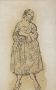 Costume design for the ballet Les femmes de bonne humeur The Good-Humoured Ladies