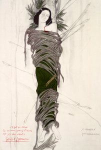 Costume Design for the Ballet Dancer Ida Rubinstein by Leon Bakst