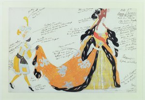 Costume for Lady and her Page, for Diaghilev ballet
