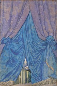 Design of curtain for the ballet Sleeping beauty by P. Tchaikovsky