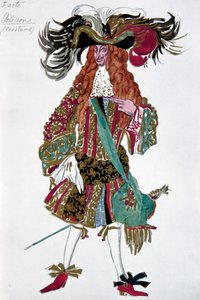 Galisson. Costume Design for the Ballet Sleeping Beauty by P. Tchaikovsky, 1921 by Leon Bakst