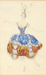 The Enchanted Princess. Costume Design for the Ballet The Sleeping Princess, 1921