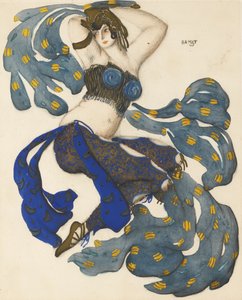 Odalisque. Costume Design for the Ballet Sheherazade by N. Rimsky-Korsakov