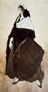 Portrait of the ballet dancer and patron Ida Rubinstein by Leon Bakst
