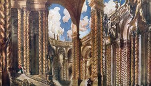 Scenery Design for the Betrothal, from Sleeping Beauty by Leon Bakst