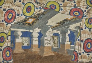 Stage design for the revue Aladdin, or the Wonderful Lamp, 1919 by Leon Bakst