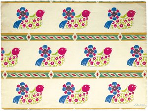 Textile design, Early 20th century by Leon Bakst