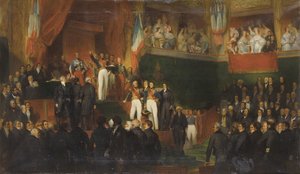 Louis-Philippe I is sworn in as king before the Chamber of Deputies, 9th August 1830