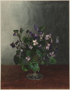 Bouquet of Violets by Léon Bonvin