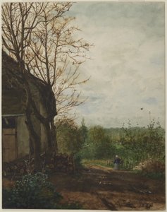 Lane beside a Building by Léon Bonvin