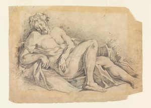 Bacchus Sleeping (after Poussin), 1886–92 by Leon Dabo