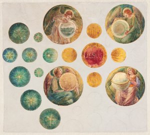 Study for Rose Window for St. John the Baptist Church, Brooklyn, NY by Leon Dabo