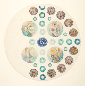 Study for Rose Window for St. John the Baptist Church, Brooklyn, NY by Leon Dabo