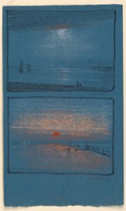 Two Evening Landscapes by Leon Dabo