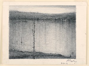 View Across a River by Leon Dabo