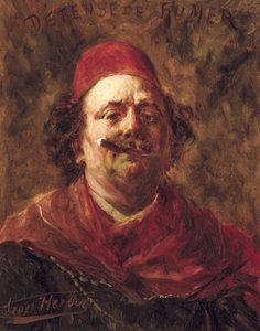 Smoking Prohibited (Self-portrait with Fez)