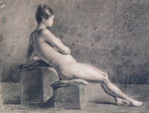 Model in Profile, c1853-1922 by Leon Joseph Florentin Bonnat