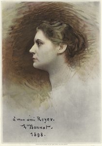 Study for a Profile of Rose Caron by Leon Joseph Florentin Bonnat