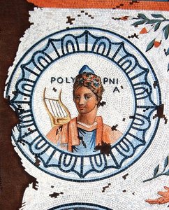 Polymnia, Muse of Sacred Song, Singing, Oratory and Rhetoric by Leon de (after) Laborde