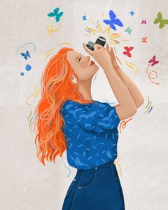 Dancing Wings, 2025 by Leona Tsiara
