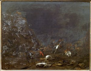 Nocturnal Battle Between Dutch and Spanish Troops