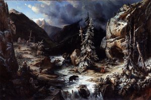 View Taken on the Path to the Maladetta by Leonard Alexis Dalige de Fontenay