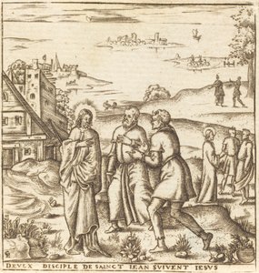 Christ Bids Two Disciples of John the Baptist to Follow Him by Leonard Gaultier