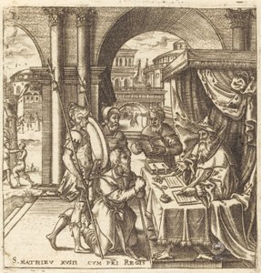 The Servant Begging for Mercy from His King by Leonard Gaultier