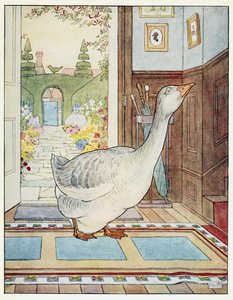 Goosey, Goosey Gander, Where Shall I Wander?, from A Nursery Rhyme Picture Book, pub. 1914 by Leonard Leslie Brooke