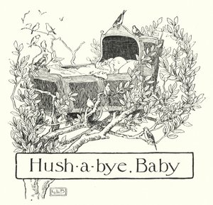 Hush-a-bye, baby, on the tree top (engraving) by Leonard Leslie Brooke