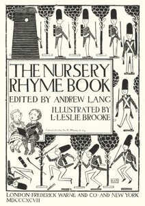 Title-page illustration for The Nursery Rhyme Book edited by Andrew Lang (engraving) by Leonard Leslie Brooke