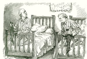 Arthur Balfour, Conservative, and Herbert Asquith, Liberal, with Their Christmas Stockings. In the General Election of December 1910 Neither Had an Overall Majority. Asquith Was Able to Form a Government in Coalition with the Irish National Party. by Leonard Raven Hill