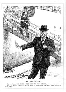 Eamon De Valera Declining the Opportunity to Attend the Ottawa Conference by Leonard Raven Hill