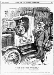 General Strike in Britain by Leonard Raven Hill