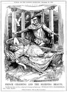 Prince Charming and the Sleeping Beauty by Leonard Raven Hill
