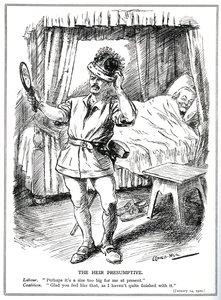The Challenge to Lloyd George and the Coalition Government from the Labour Party, January, 1920 by Leonard Raven Hill