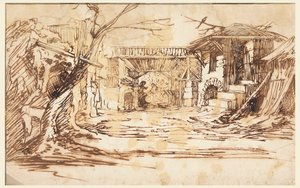 Set for a Christmas Crèche (Nativity) by Leonardo Scaglia